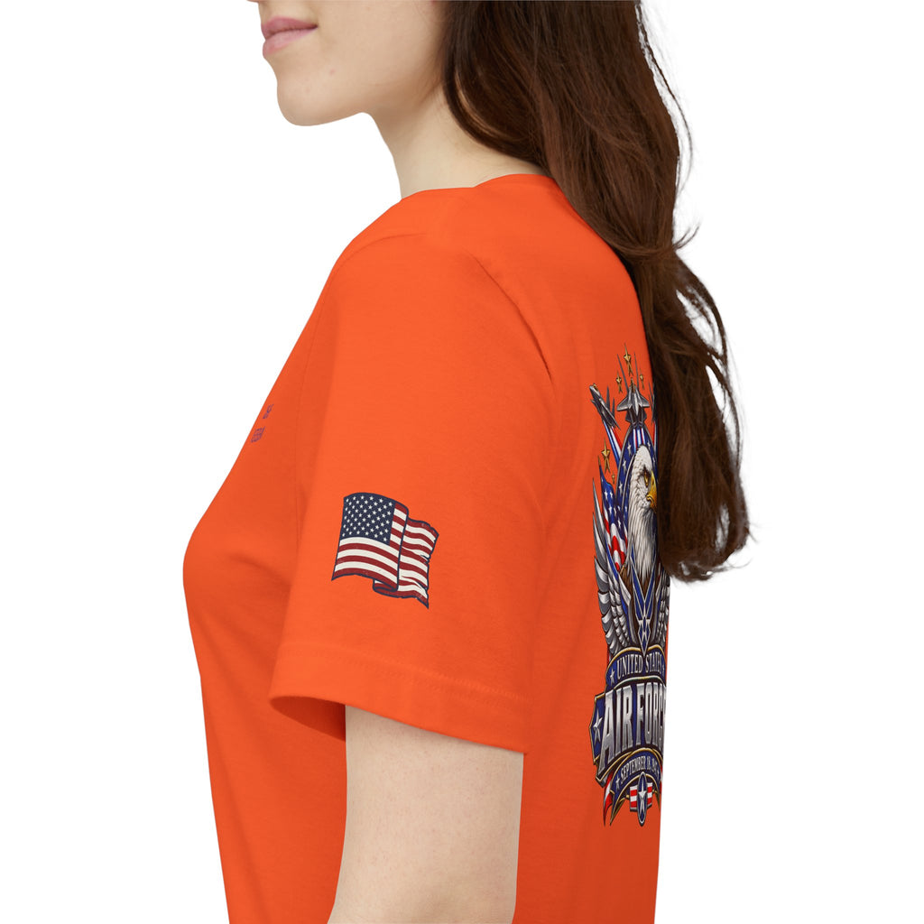 US Air Force Bella+Canvas T-Shirt — Patriotic Veteran Tee ("USAF Veteran")