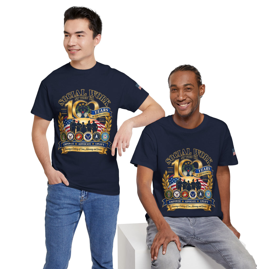 Social Work at the VA 100 Years T-Shirt — Veteran Support Memorial Tee