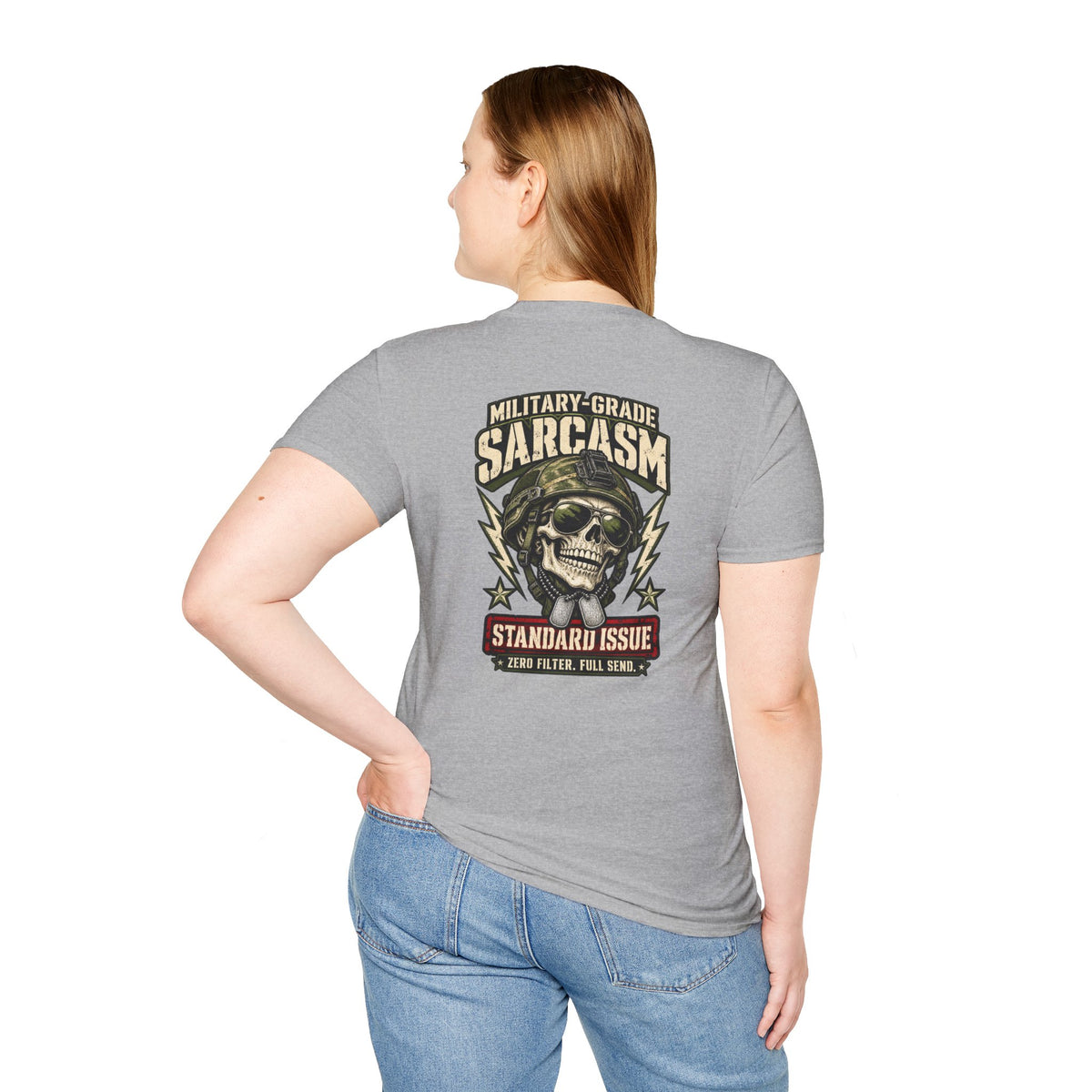 Military-Grade Sarcasm T-Shirt — Your Go-To for Everyday Attitude