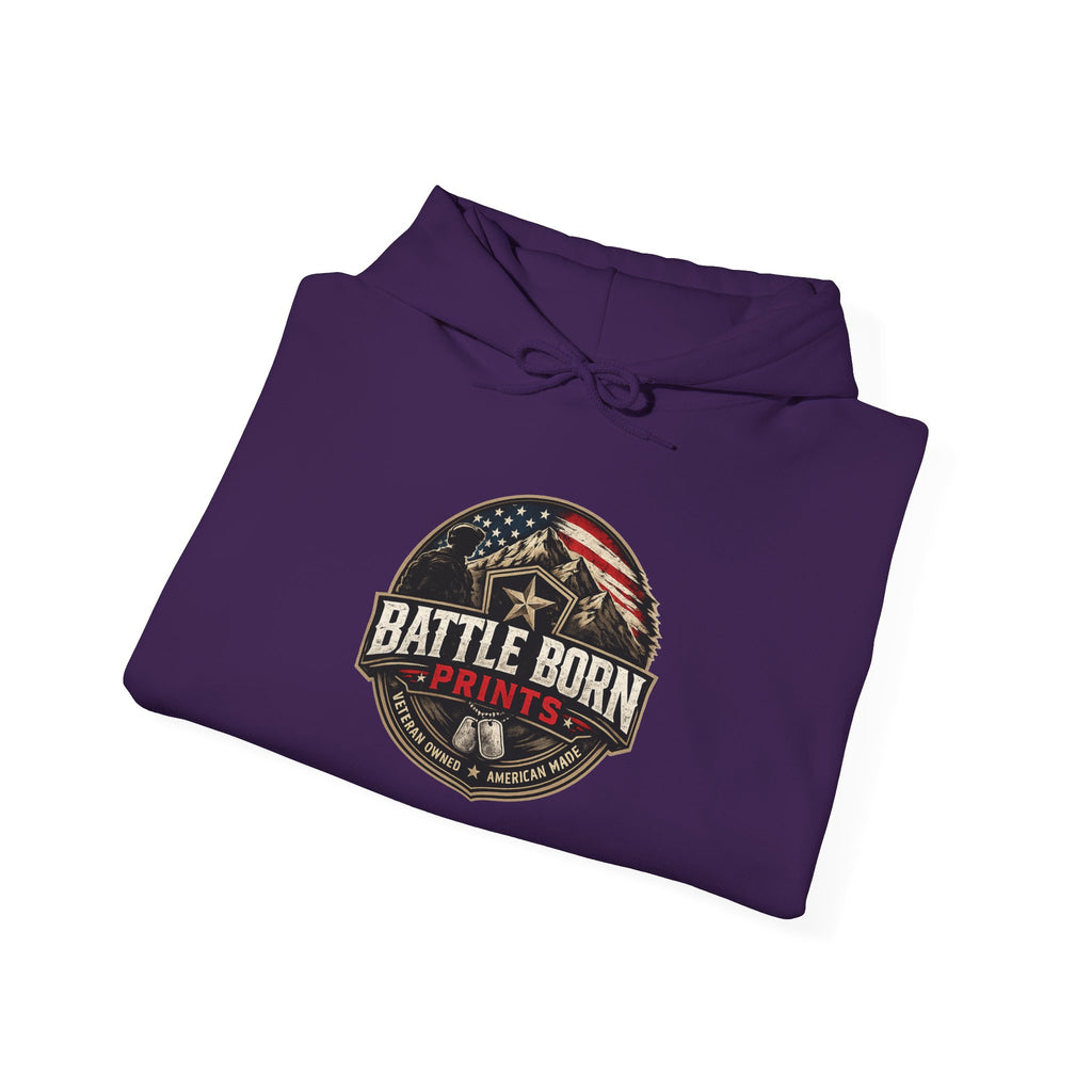 Battle Born Hoodie - Patriotic American Flag & Eagle Graphic Sweatshirt