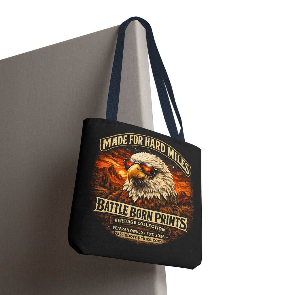 Battle Born Prints Heritage Collection "Made For Hard Miles" Tote Bag