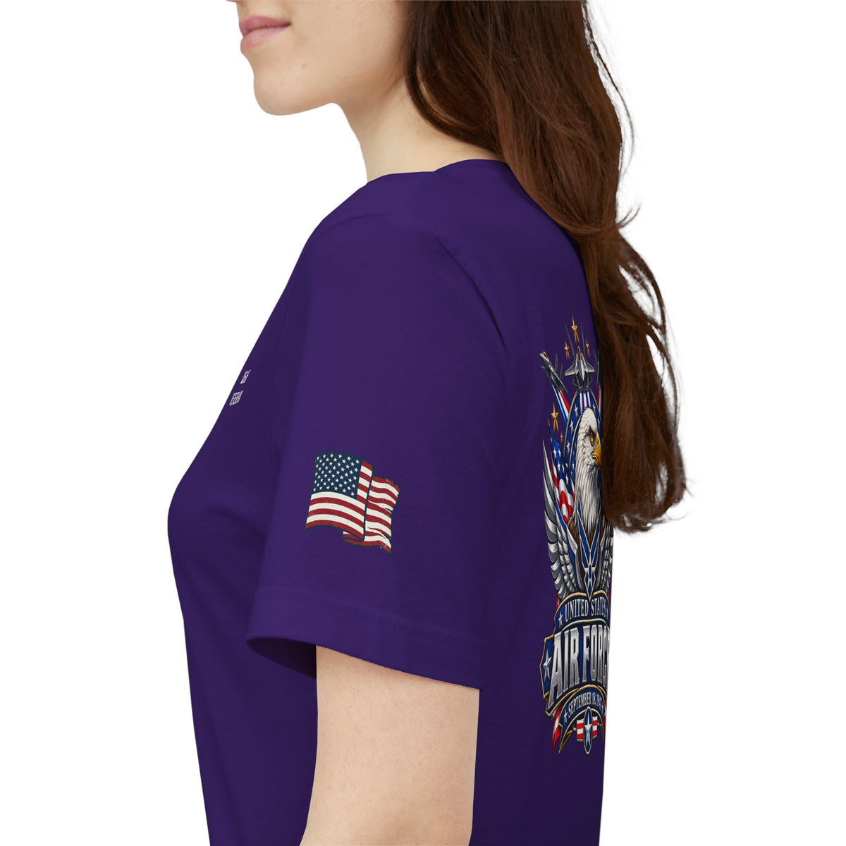US Air Force Bella+Canvas T-Shirt — Patriotic Veteran Tee ("USAF Veteran")