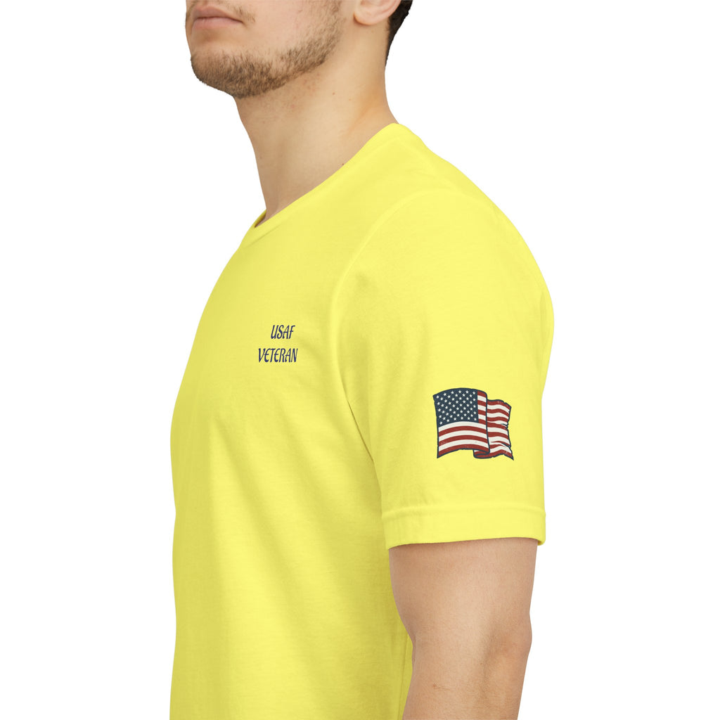US Air Force Bella+Canvas T-Shirt — Patriotic Veteran Tee ("USAF Veteran")