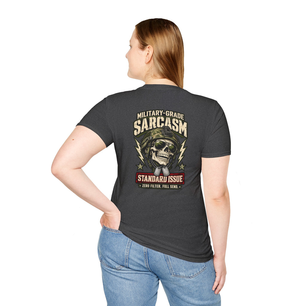 Military-Grade Sarcasm T-Shirt — Your Go-To for Everyday Attitude