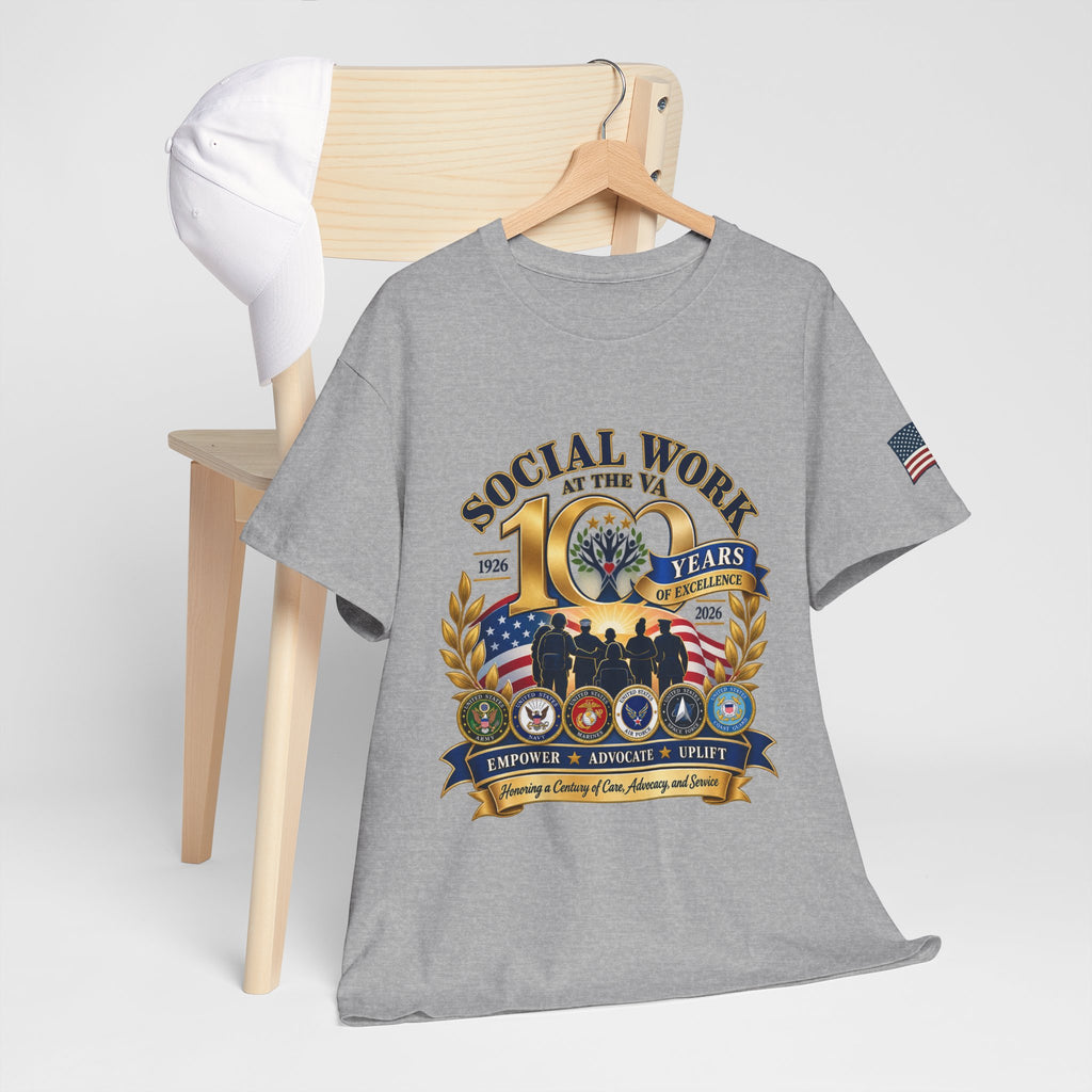 Social Work at the VA 100 Years T-Shirt — Veteran Support Memorial Tee