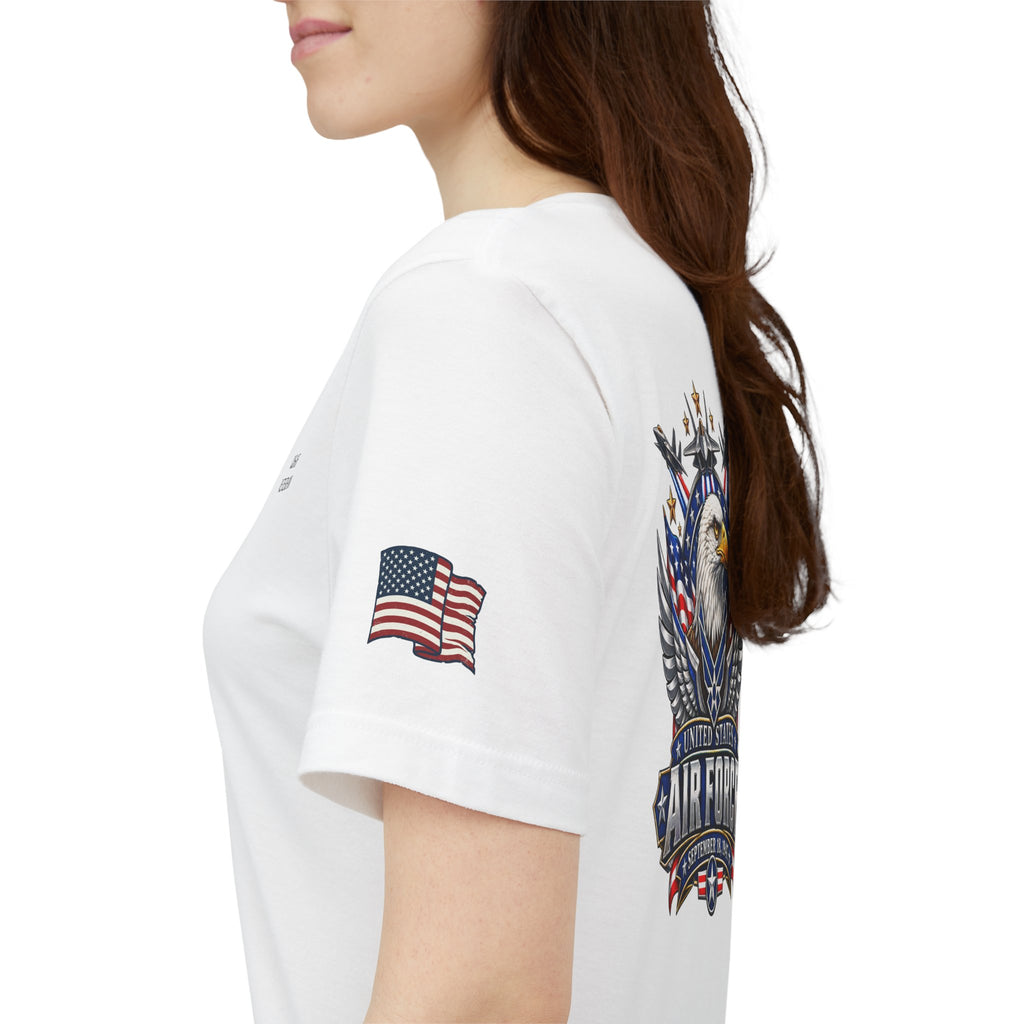 US Air Force Bella+Canvas T-Shirt — Patriotic Veteran Tee ("USAF Veteran")