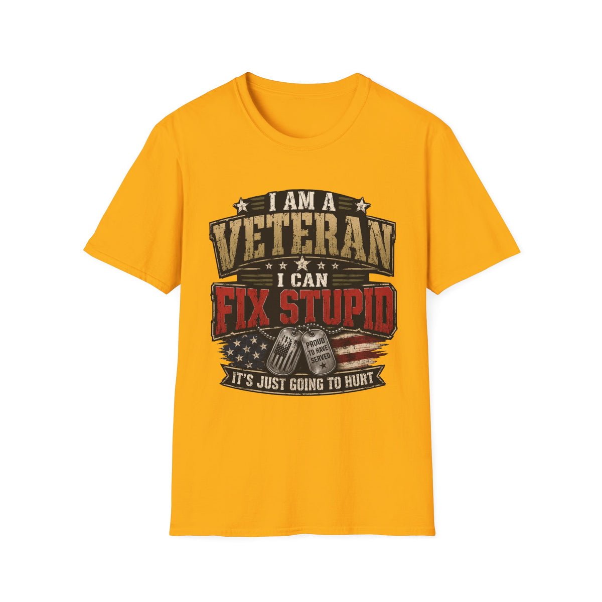 Veteran "I Can Fix Stupid" T-Shirt