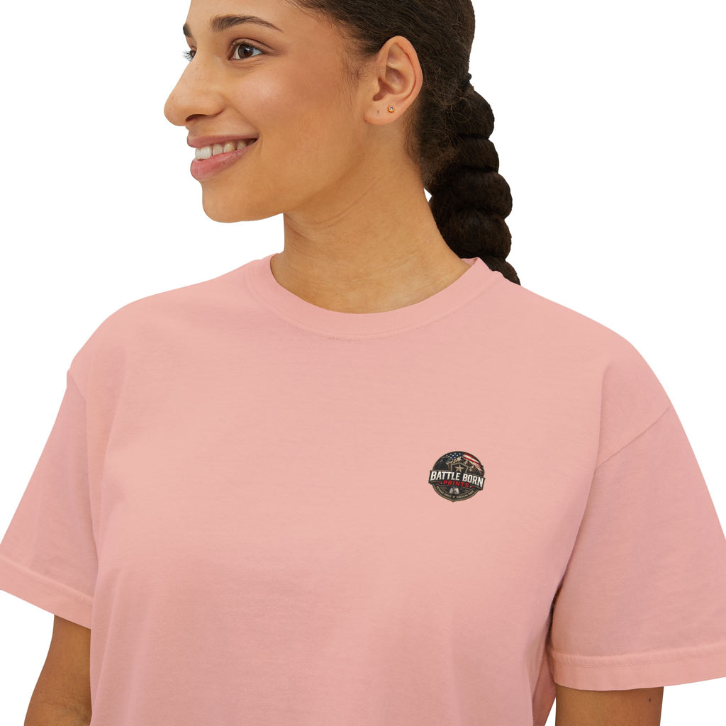 Battle Born Prints Heritage Collection "Made for Hard Miles" — Women's Boxy Shirt