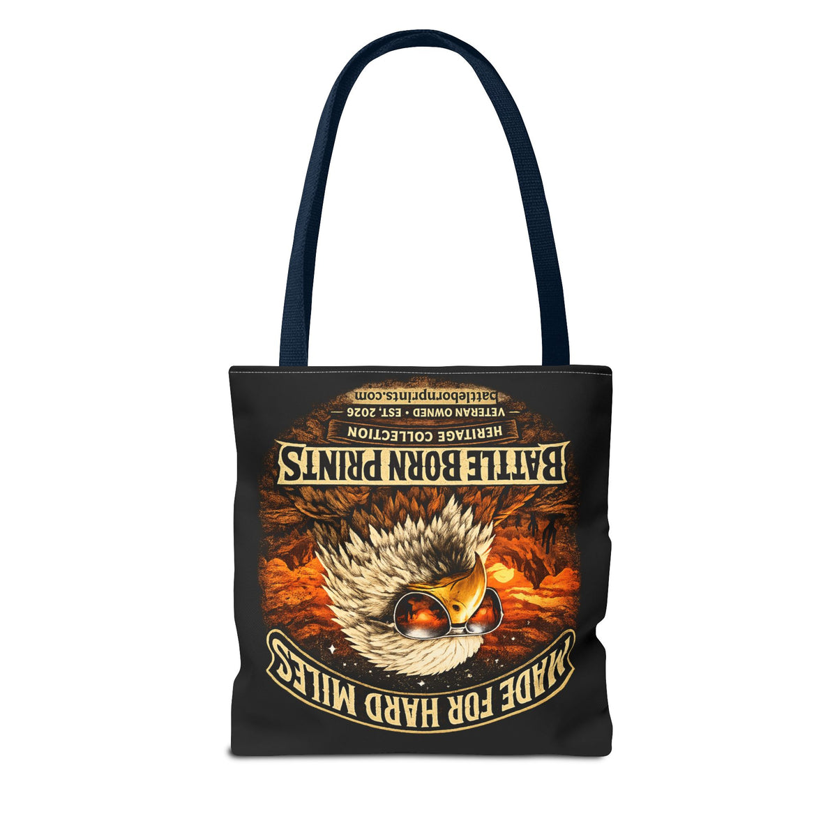 Battle Born Prints Heritage Collection "Made For Hard Miles" Tote Bag