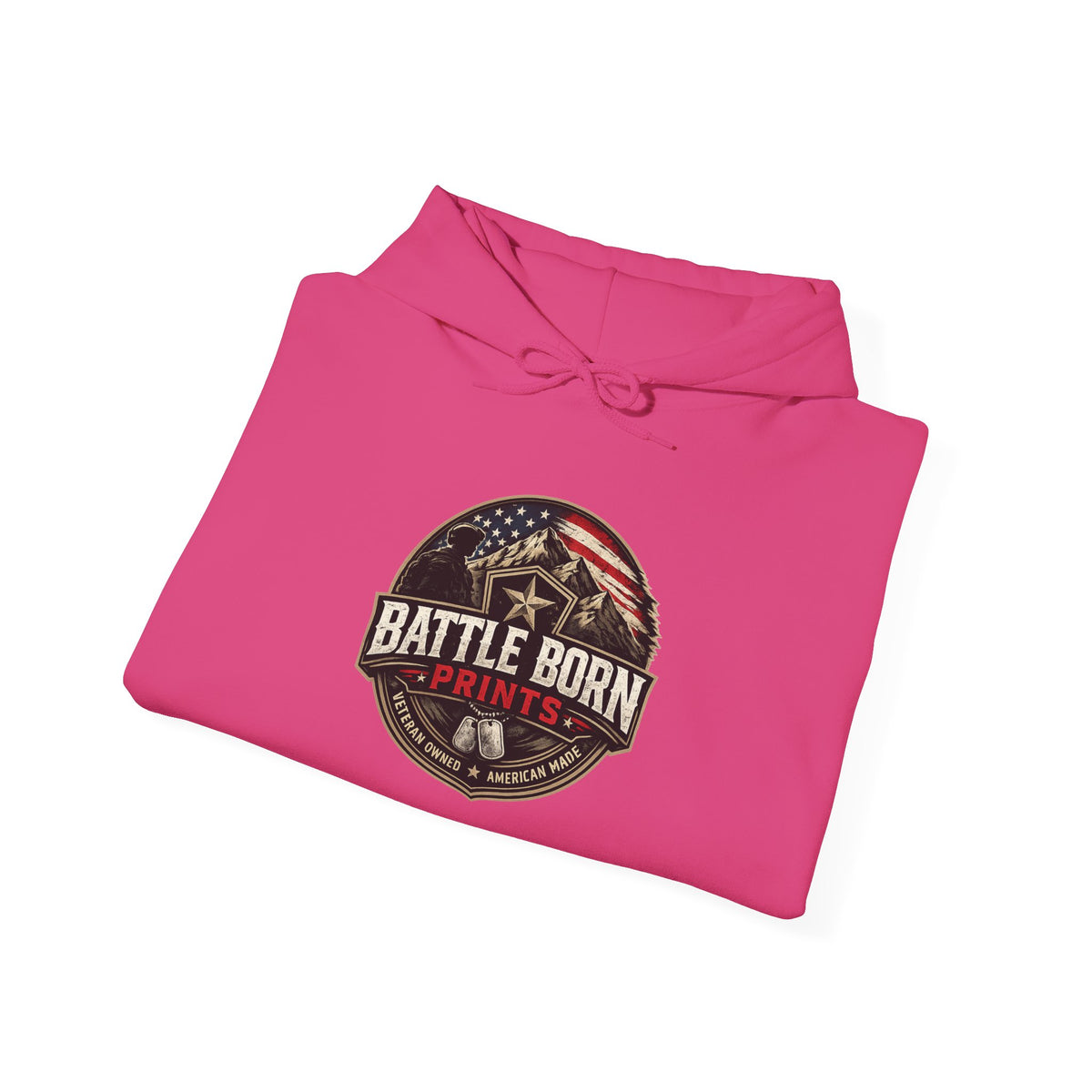 Battle Born Hoodie - Patriotic American Flag & Eagle Graphic Sweatshirt