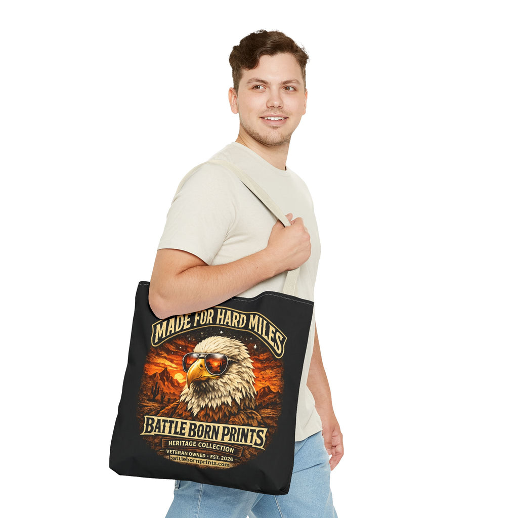 Battle Born Prints Heritage Collection "Made For Hard Miles" Tote Bag