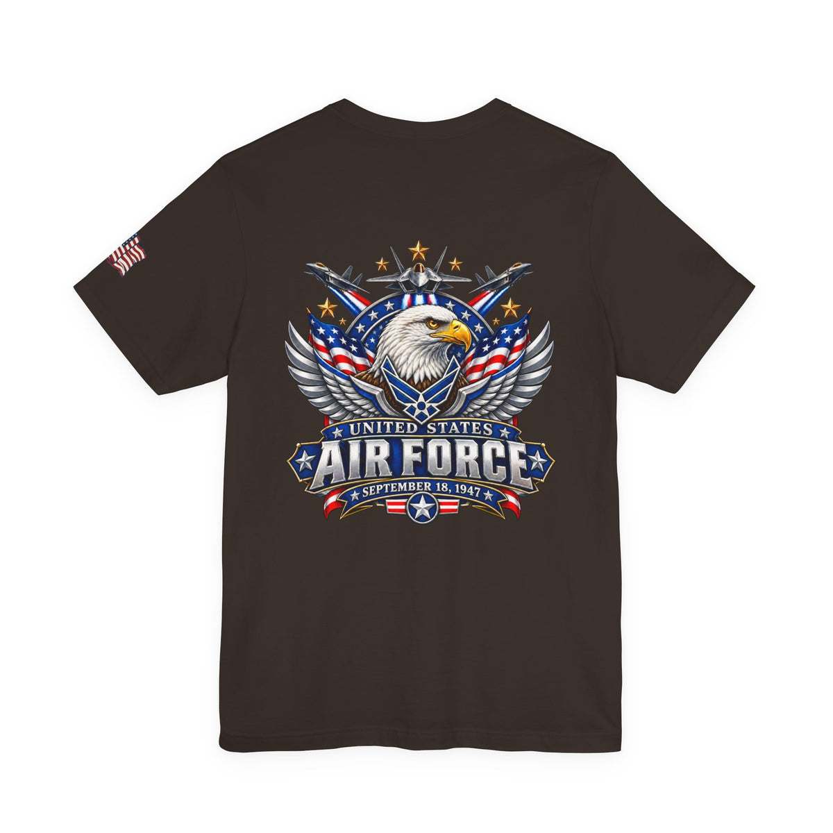 US Air Force Bella+Canvas T-Shirt — Patriotic Veteran Tee ("USAF Veteran")