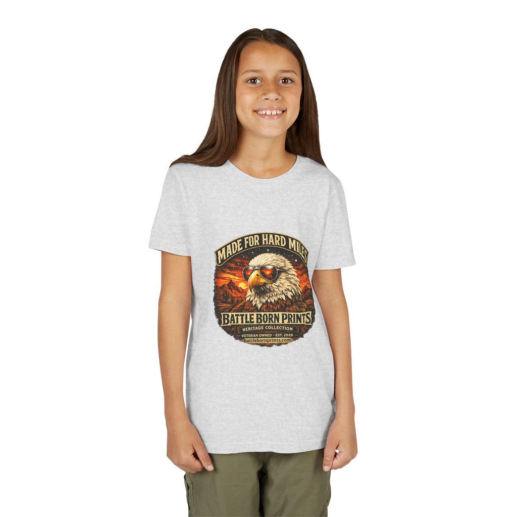 Youth Tee - "Made for Hard Miles" Eagle Graphic