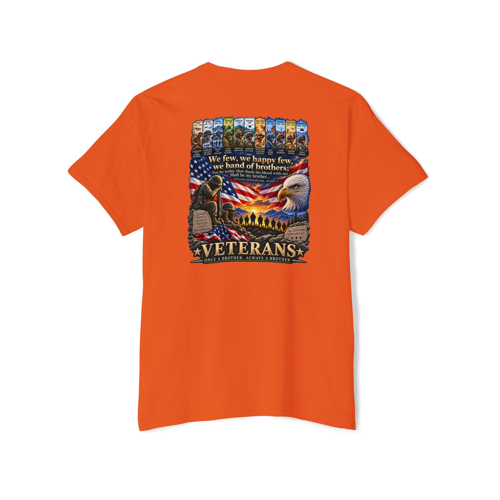 Veterans Tribute Pocket Tee — "We Live, We Honor, We Stand" Patriotic T-Shirt