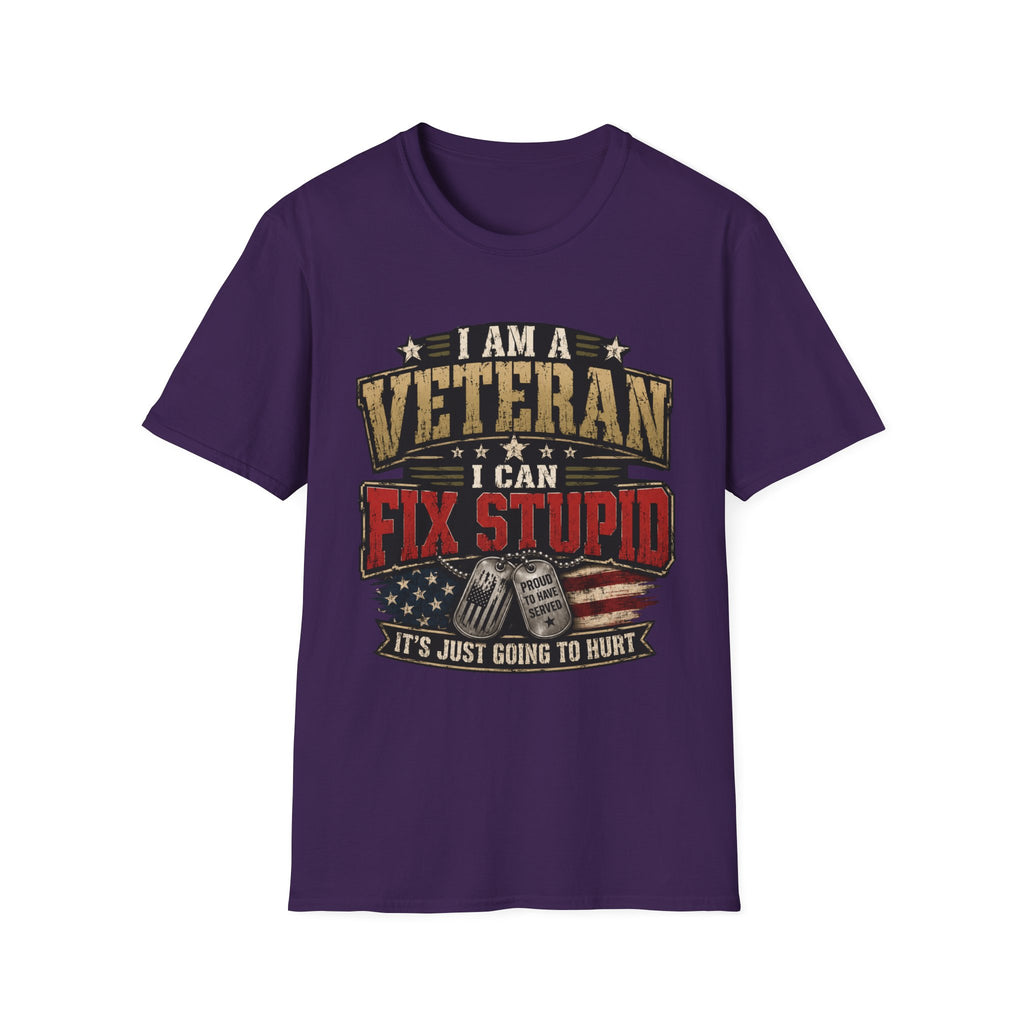 Veteran "I Can Fix Stupid" T-Shirt