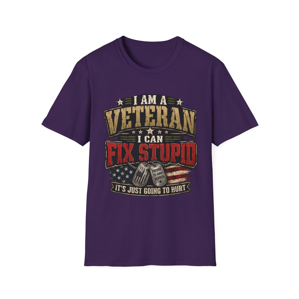 Veteran "I Can Fix Stupid" T-Shirt