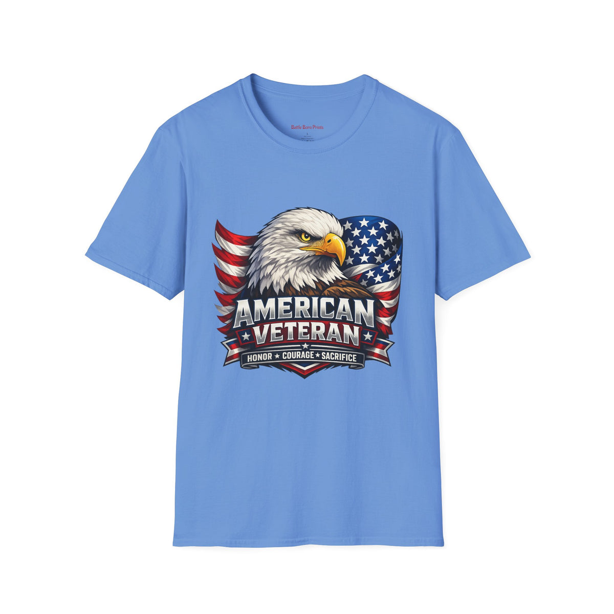 American Veteran Eagle T-Shirt — Patriotic USA Flag Tee
