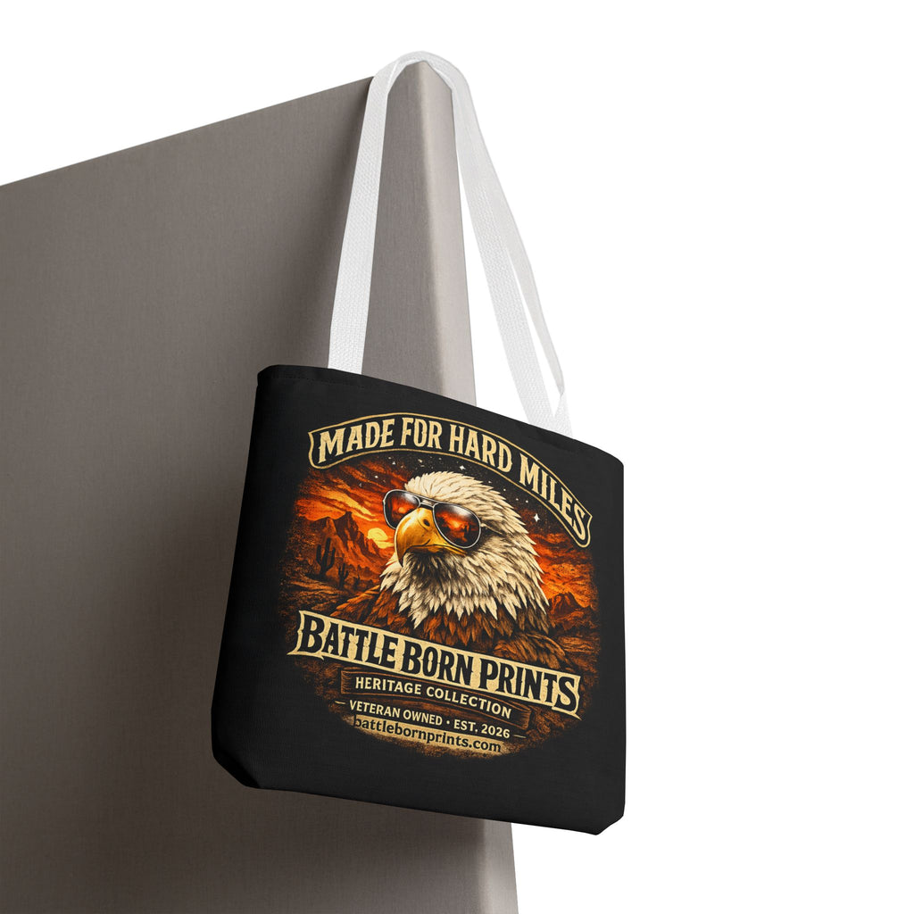 Battle Born Prints Heritage Collection "Made For Hard Miles" Tote Bag