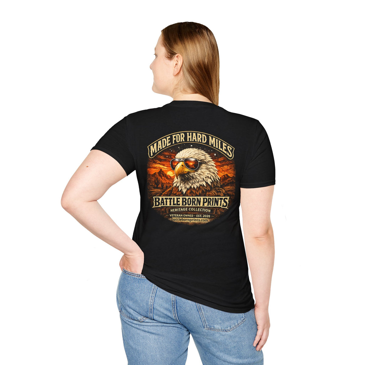Battle Born Prints Heritage Collection "Made for Hard Miles" Unisex T-Shirt