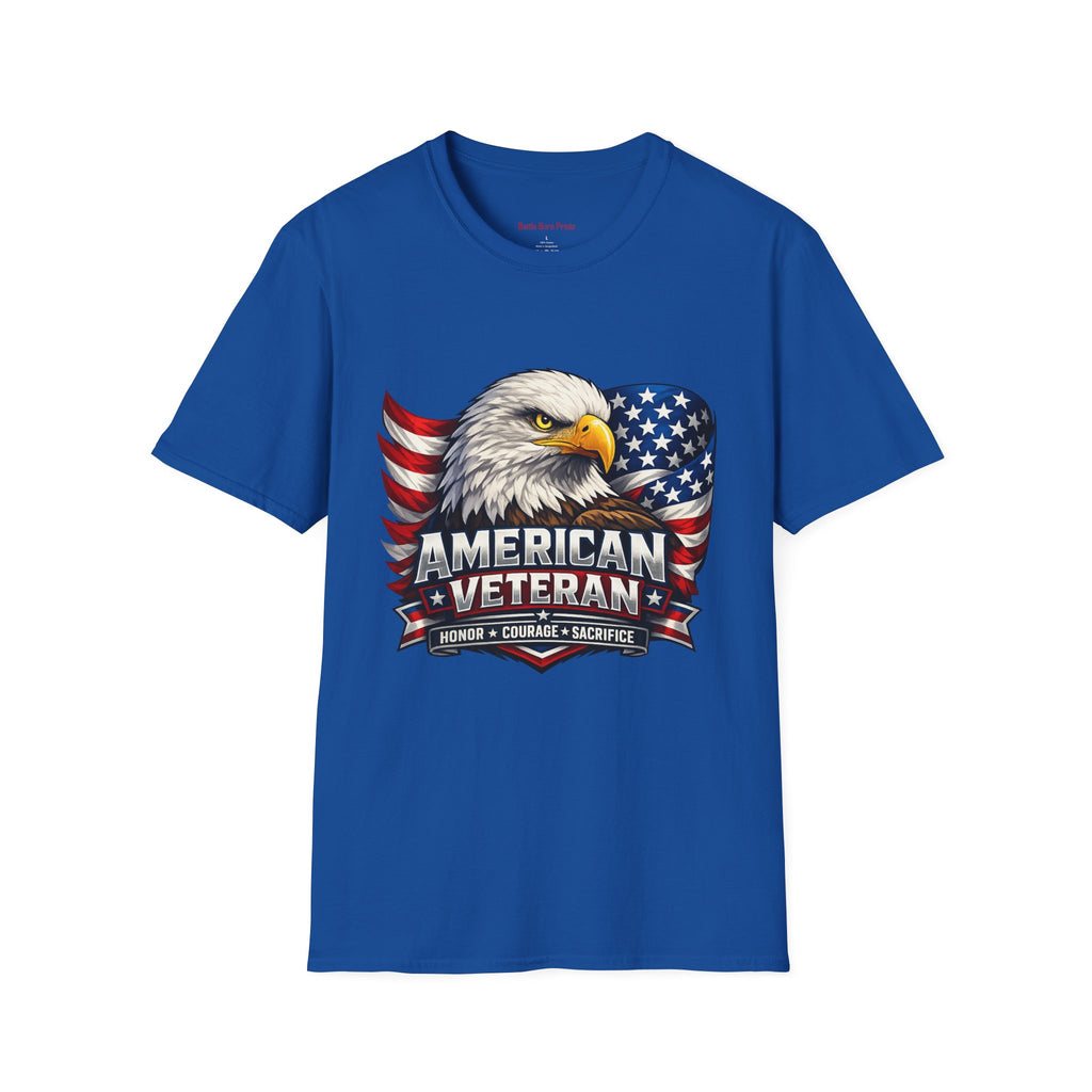 American Veteran Eagle T-Shirt — Patriotic USA Flag Tee