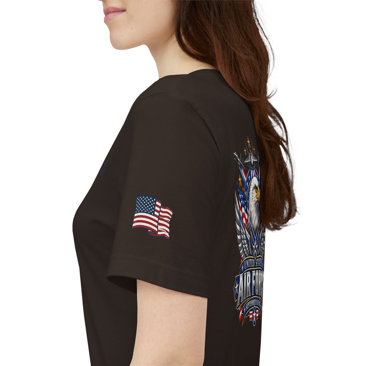 US Air Force Bella+Canvas T-Shirt — Patriotic Veteran Tee ("USAF Veteran")
