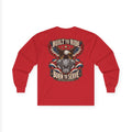 Built to Ride Born to Serve Eagle Motorcycle Long Sleeve Tee