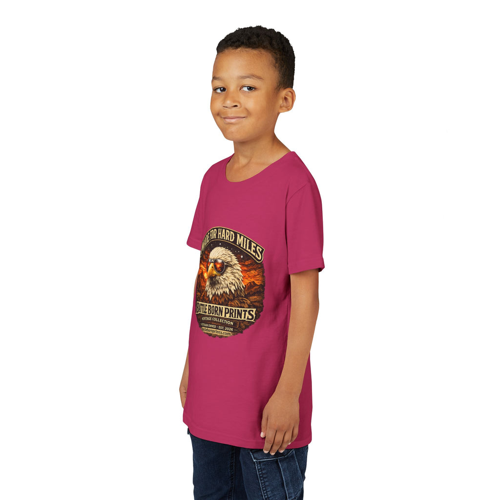 Youth Tee - "Made for Hard Miles" Eagle Graphic