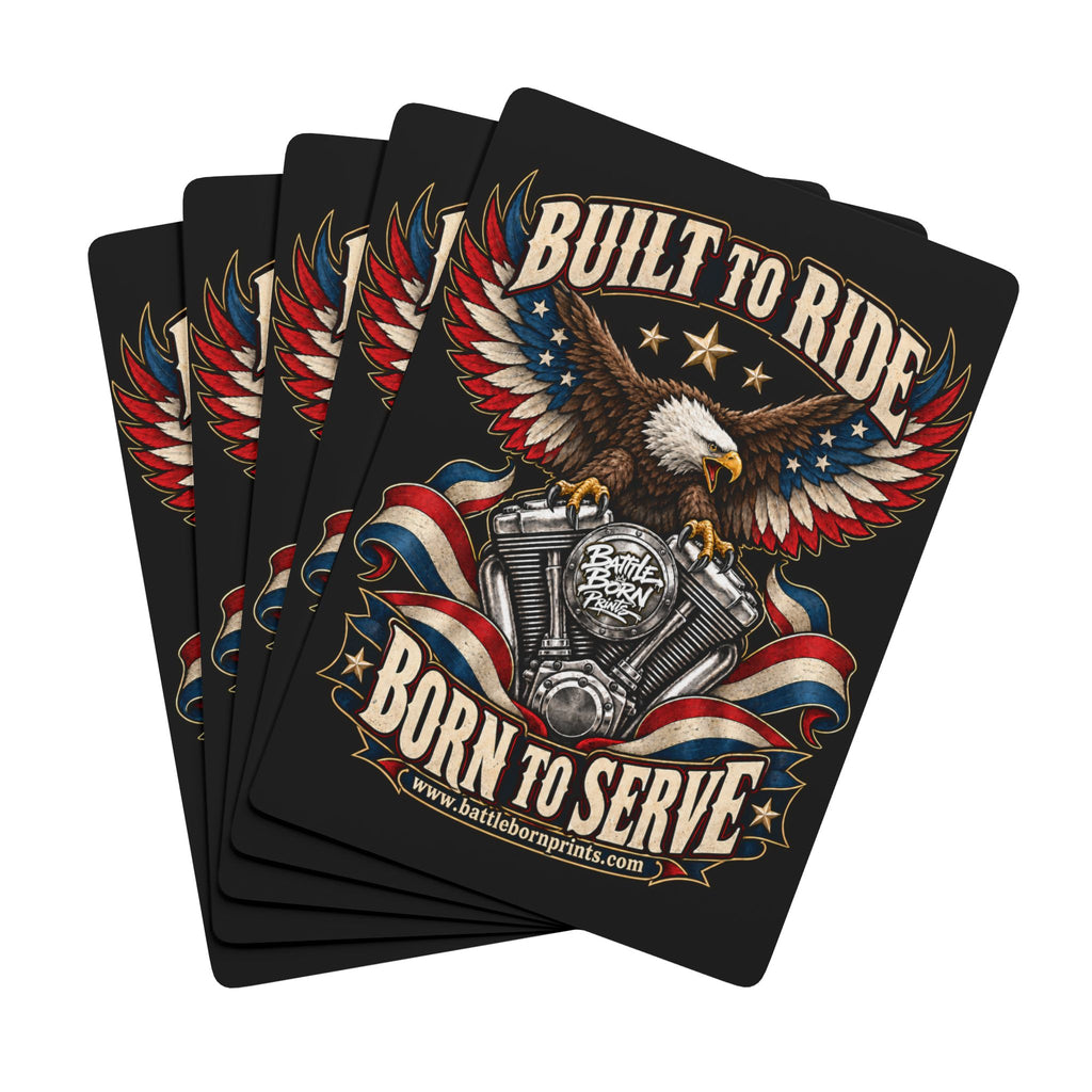 Playing Cards — Built to Ride Eagle Motorcycle Deck