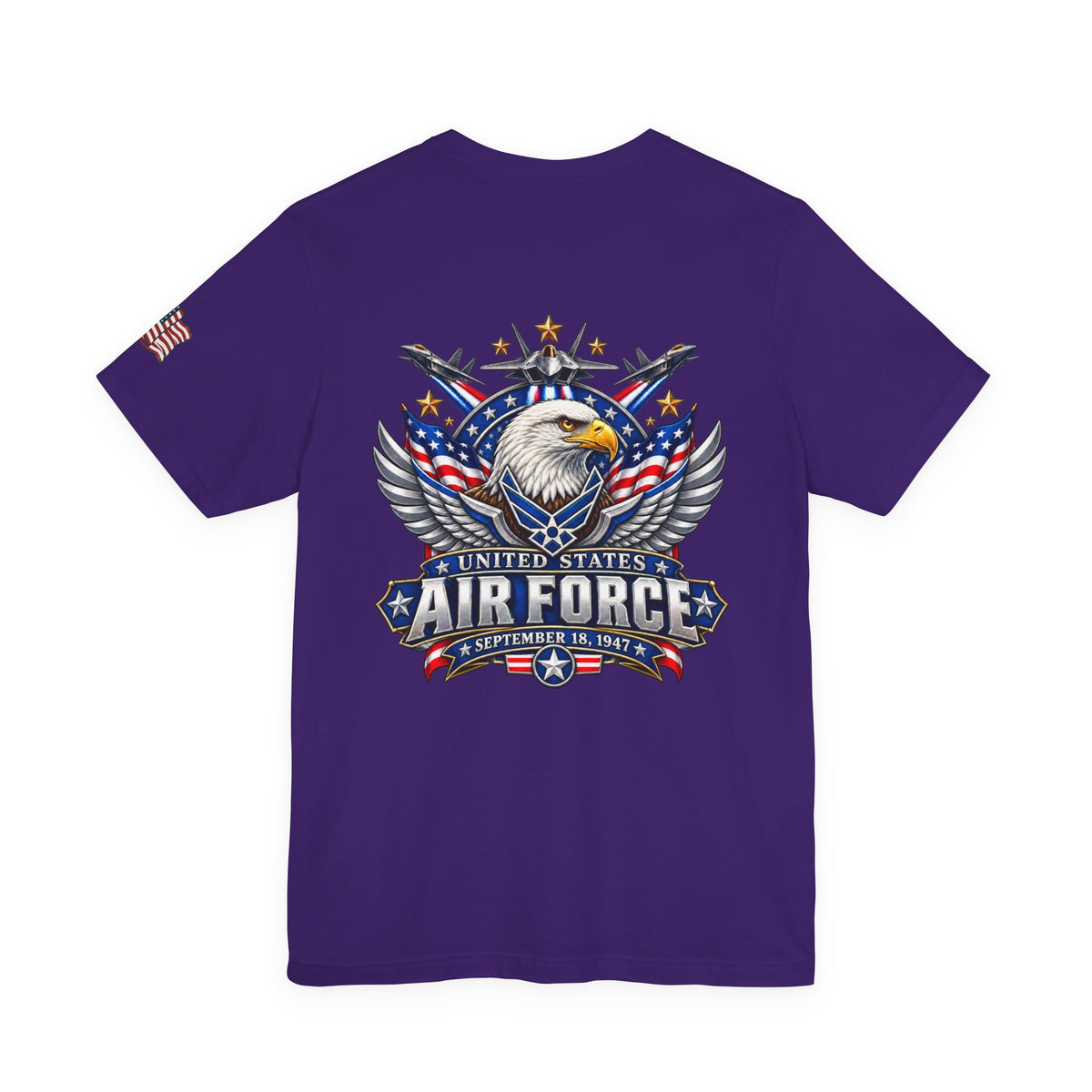 US Air Force Bella+Canvas T-Shirt — Patriotic Veteran Tee ("USAF Veteran")