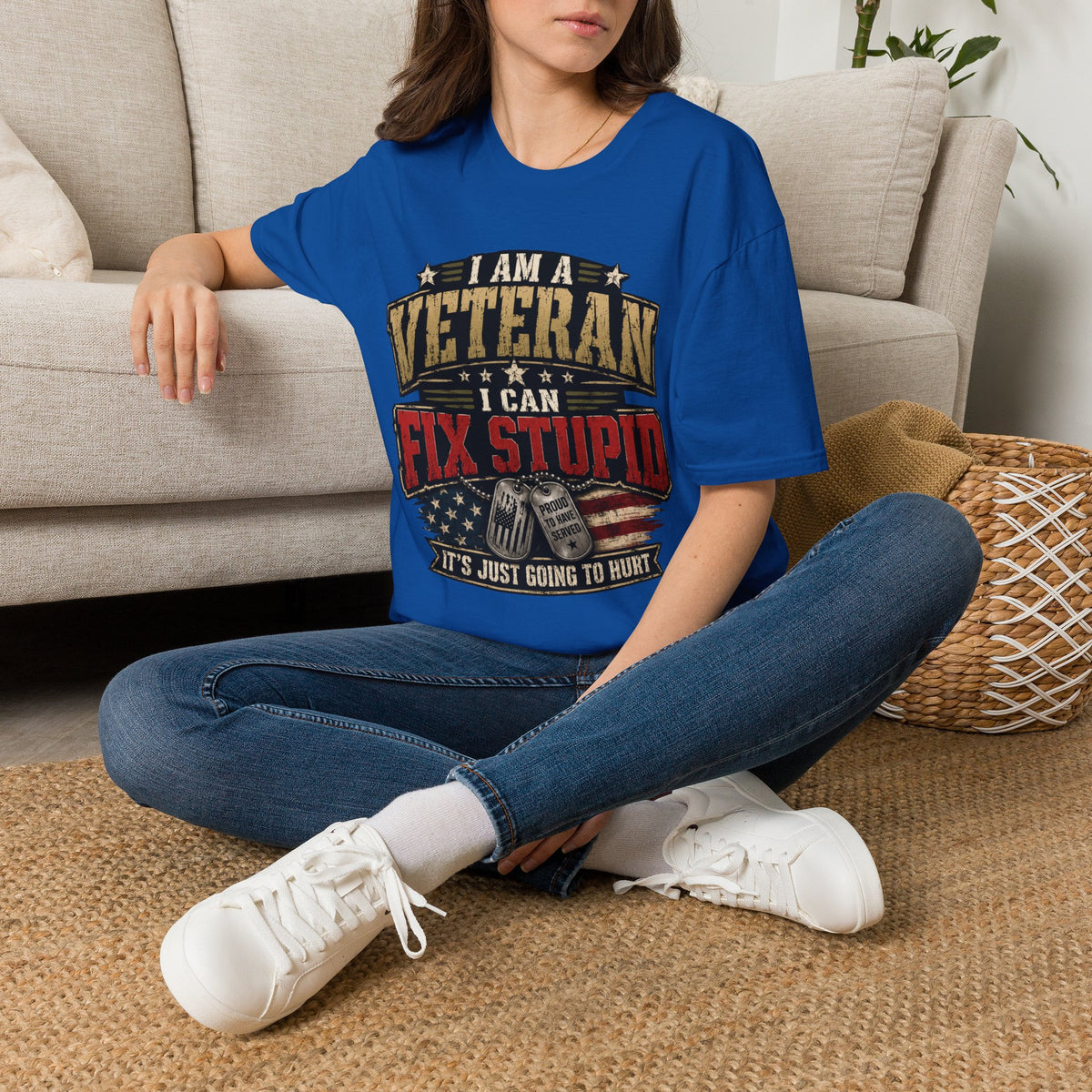 Veteran "I Can Fix Stupid" T-Shirt