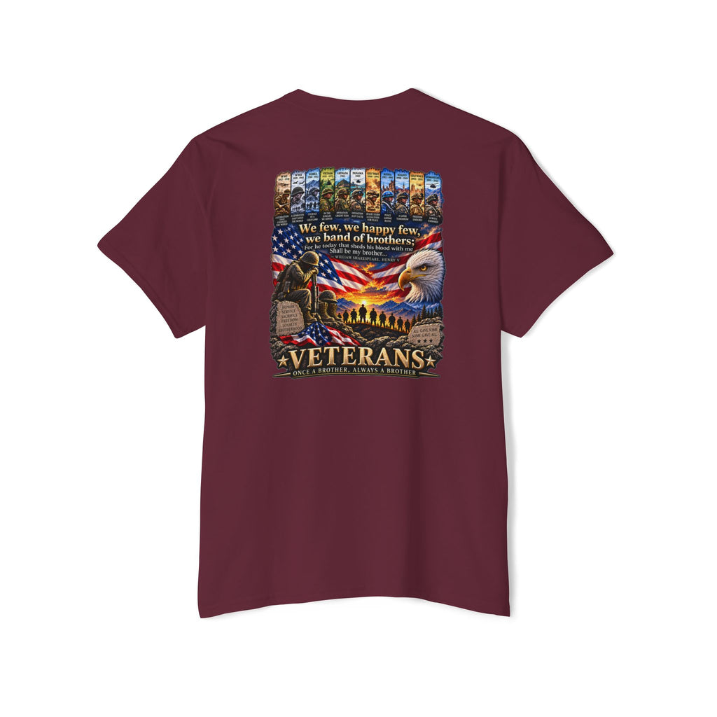 Veterans Tribute Pocket Tee — "We Live, We Honor, We Stand" Patriotic T-Shirt