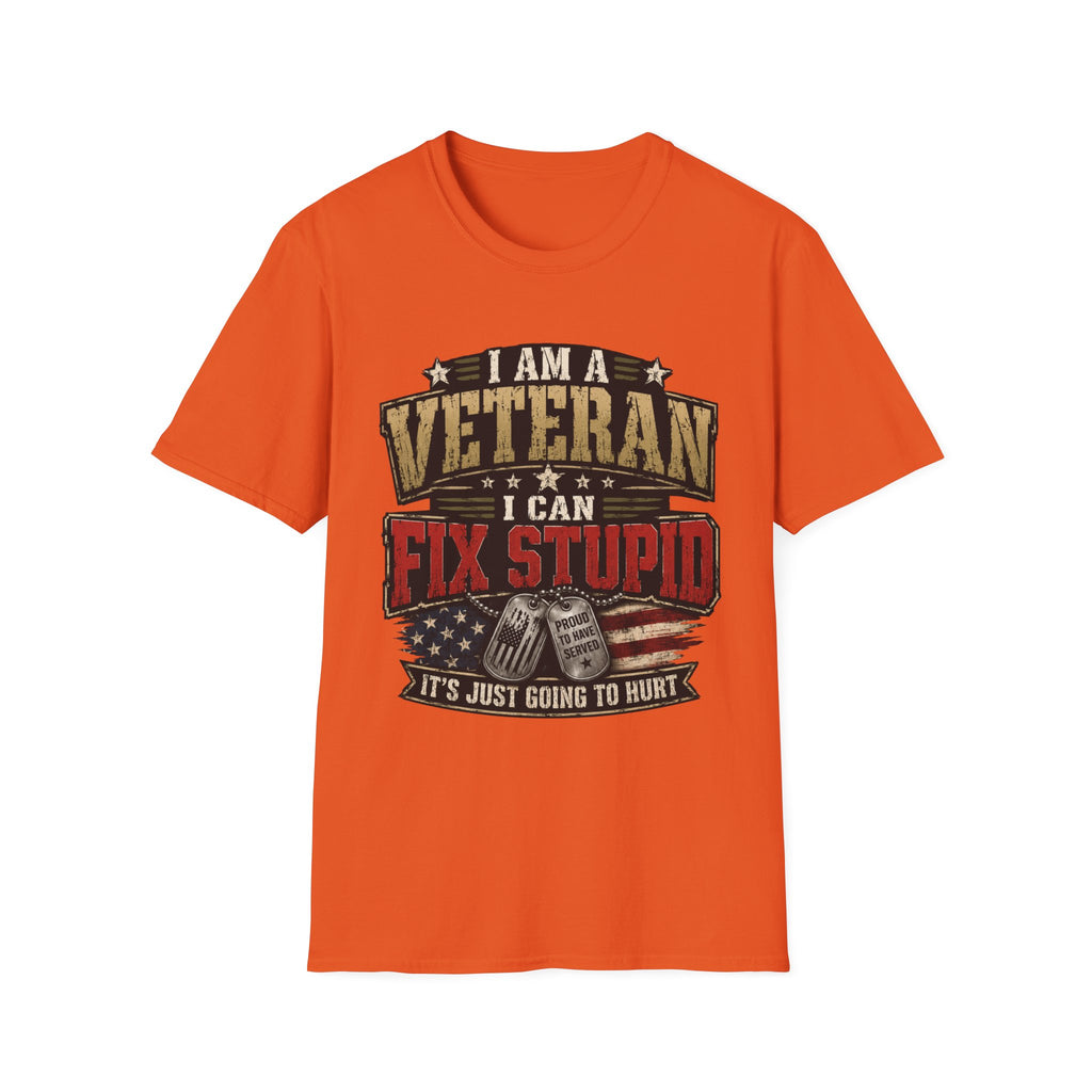 Veteran "I Can Fix Stupid" T-Shirt