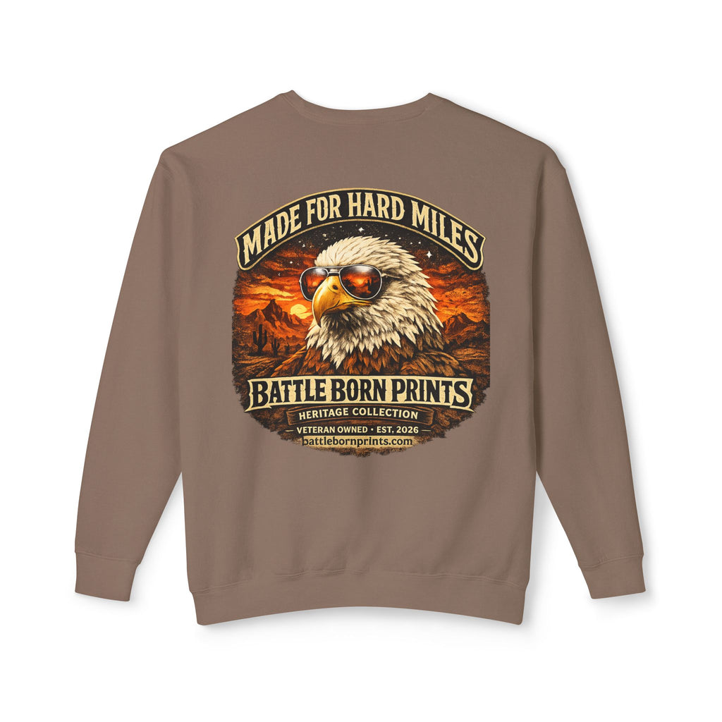 Battle Born Prints Heritage Collection "Made for Hard Miles" Crewneck Sweatshirt