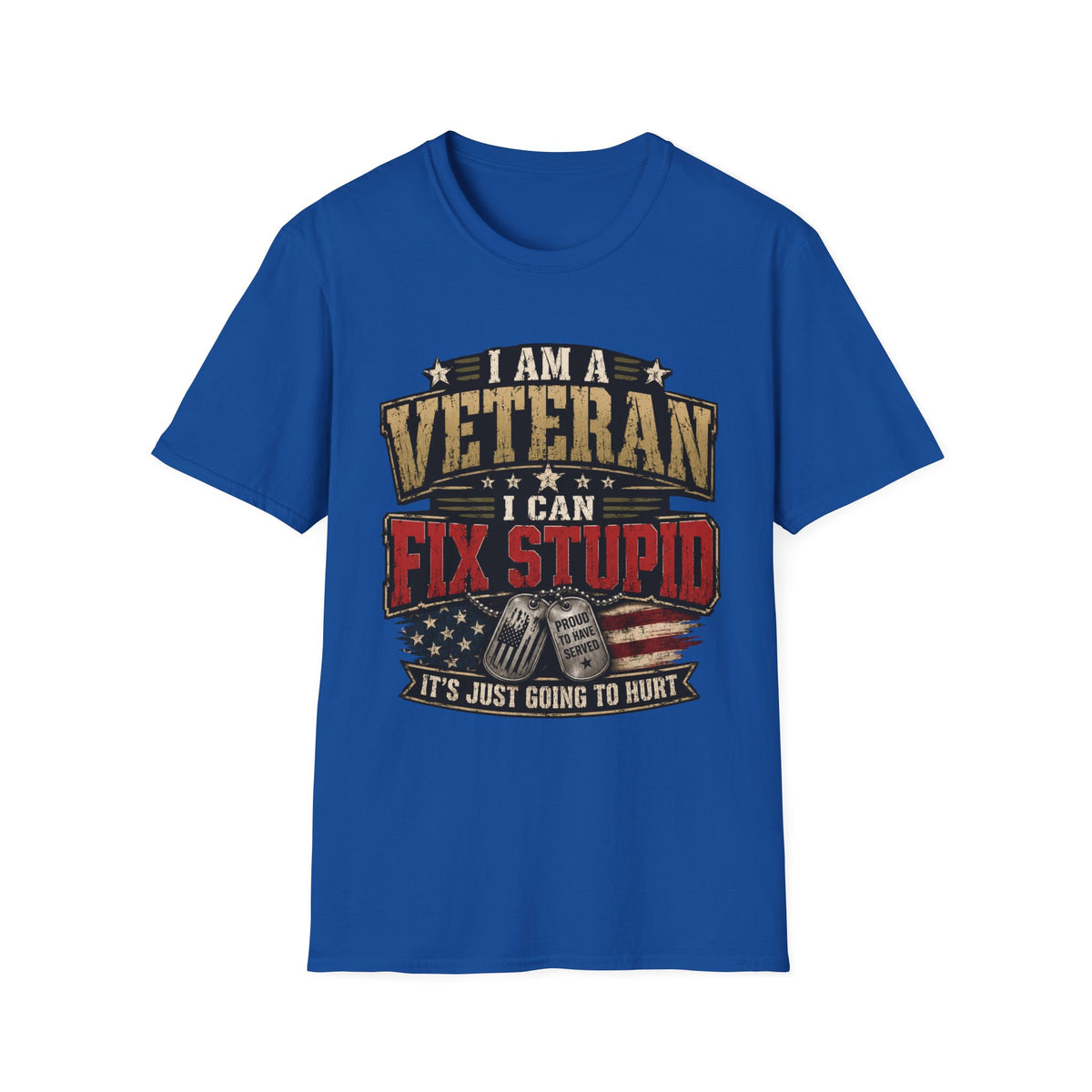 Veteran "I Can Fix Stupid" T-Shirt