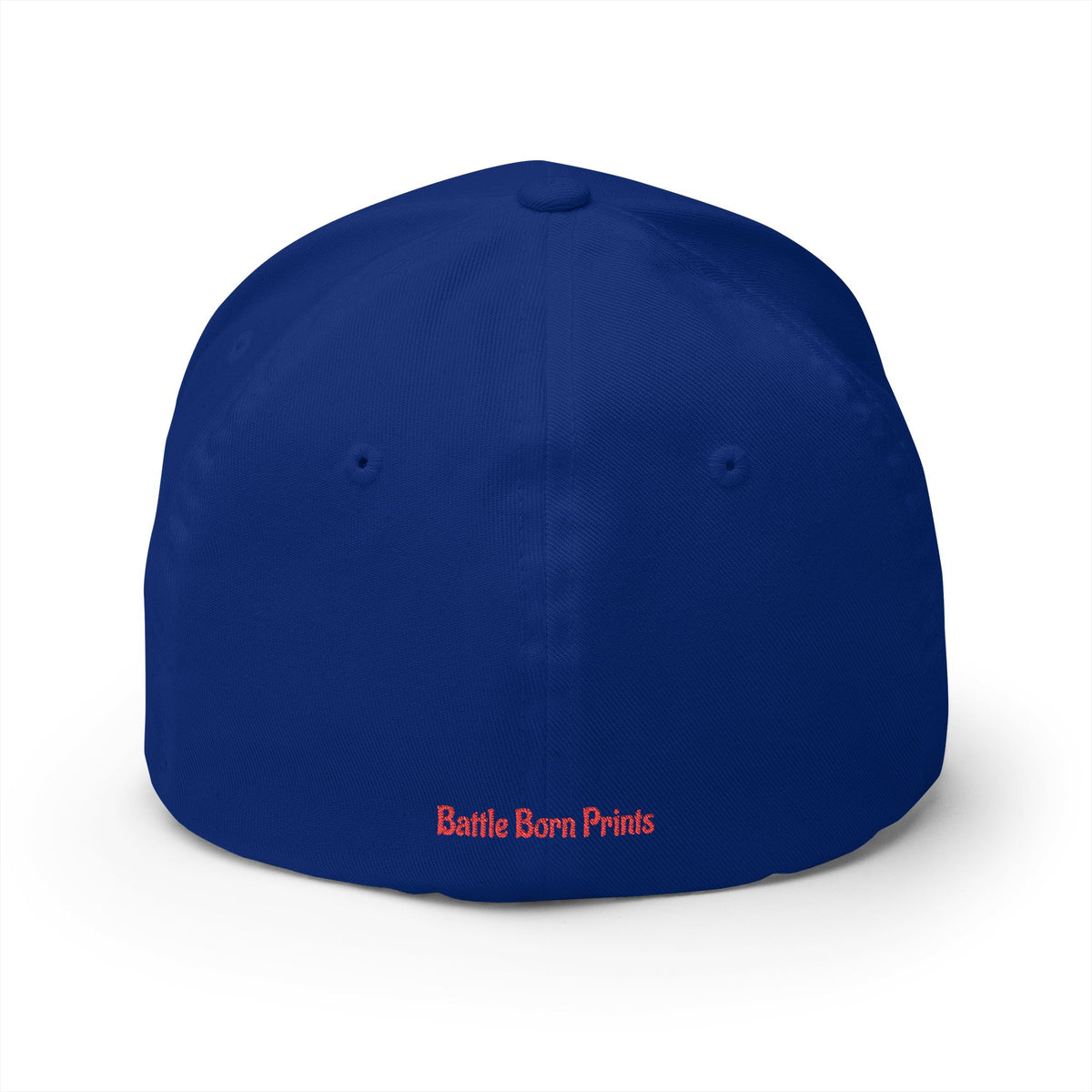 Battle Born Prints FlexFit Embroidered Cap — American Flag Patch Hat