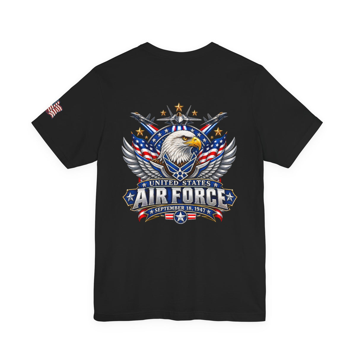 US Air Force Bella+Canvas T-Shirt — Patriotic Veteran Tee ("USAF Veteran")
