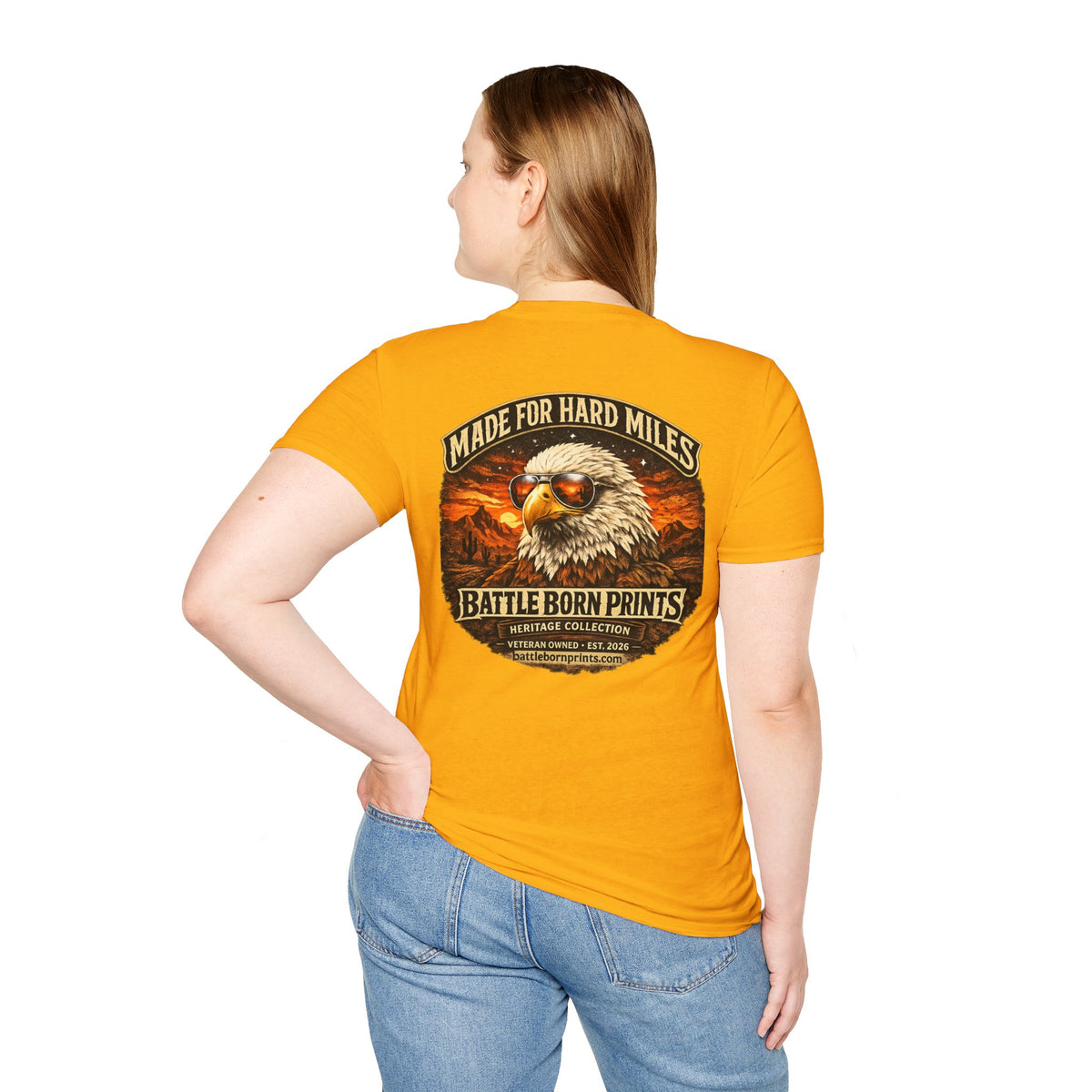 Battle Born Prints Heritage Collection "Made for Hard Miles" Unisex T-Shirt