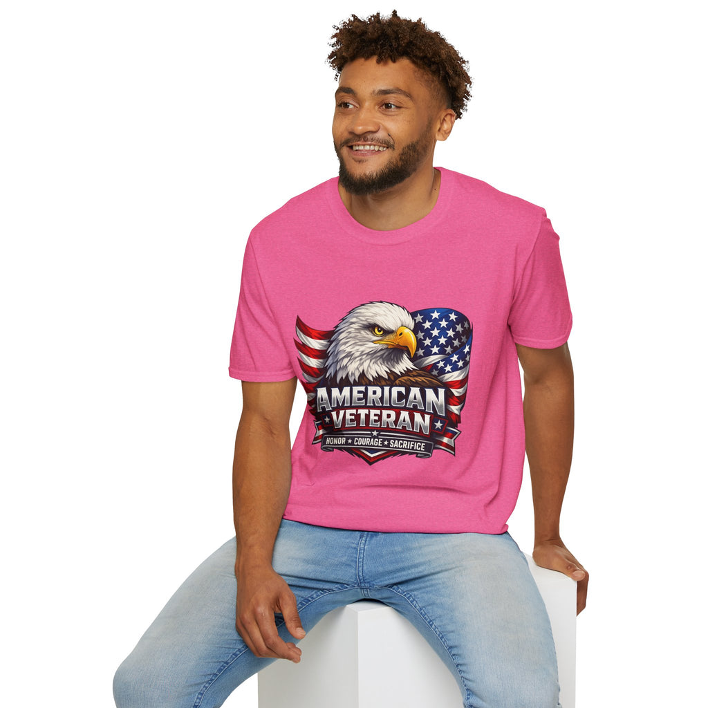 American Veteran Eagle T-Shirt — Patriotic USA Flag Tee