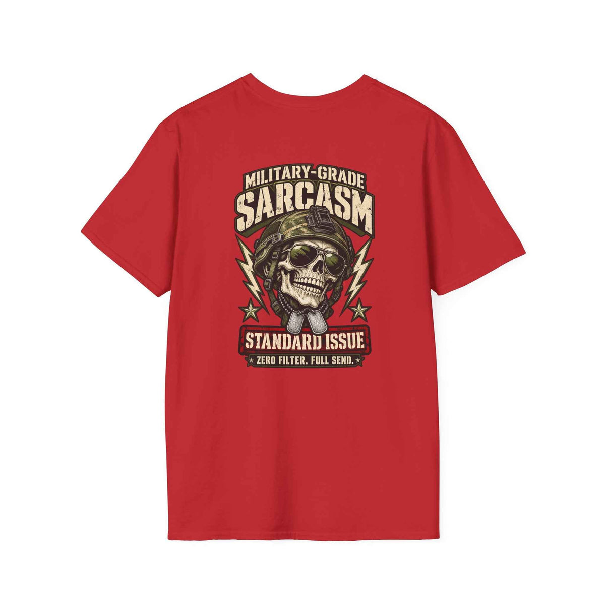 Military-Grade Sarcasm T-Shirt — Your Go-To for Everyday Attitude