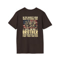 T-Shirt — "Call On Me Brother" Military Brotherhood Flag Graphic - Battle Born Prints