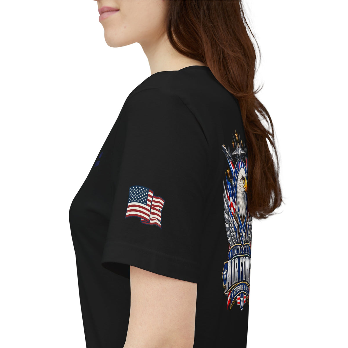 US Air Force Bella+Canvas T-Shirt — Patriotic Veteran Tee ("USAF Veteran")