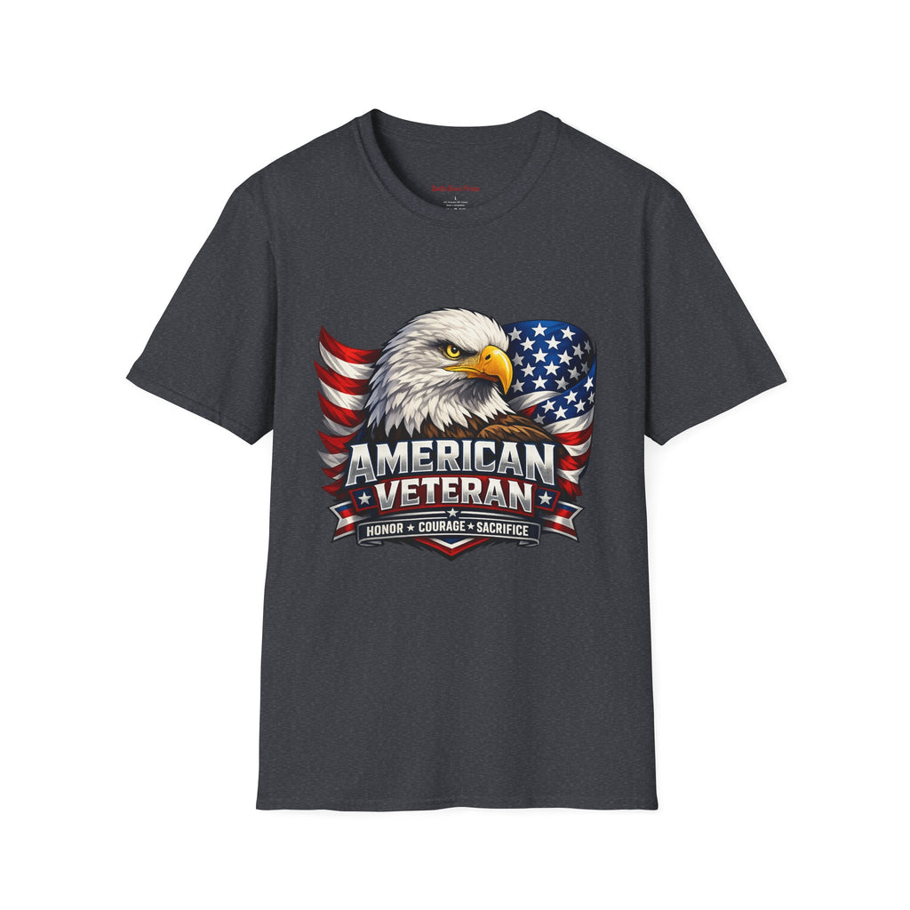 American Veteran Eagle T-Shirt — Patriotic USA Flag Tee