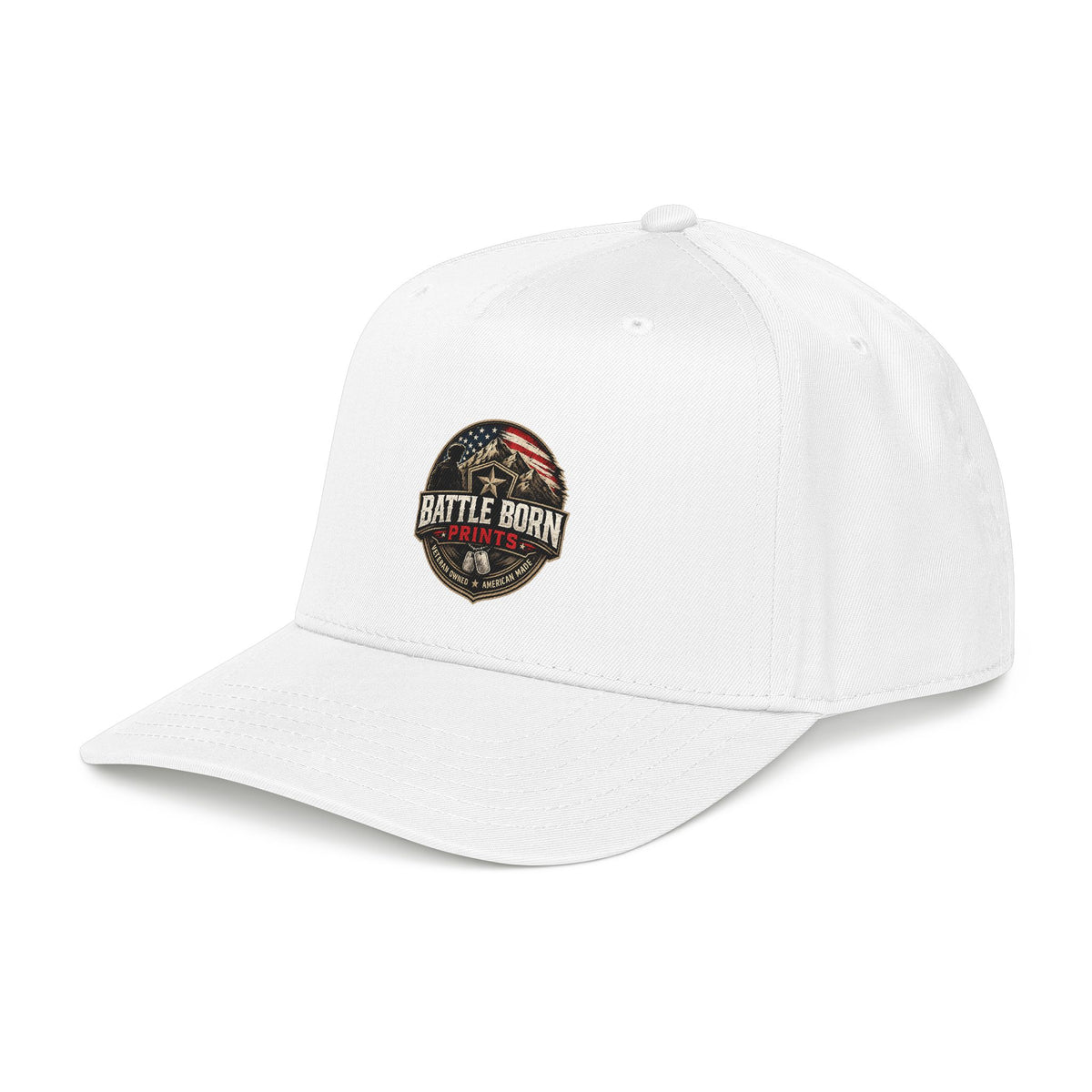 Baseball Cap - "Battle Born Prints" American Flag Patch Hat