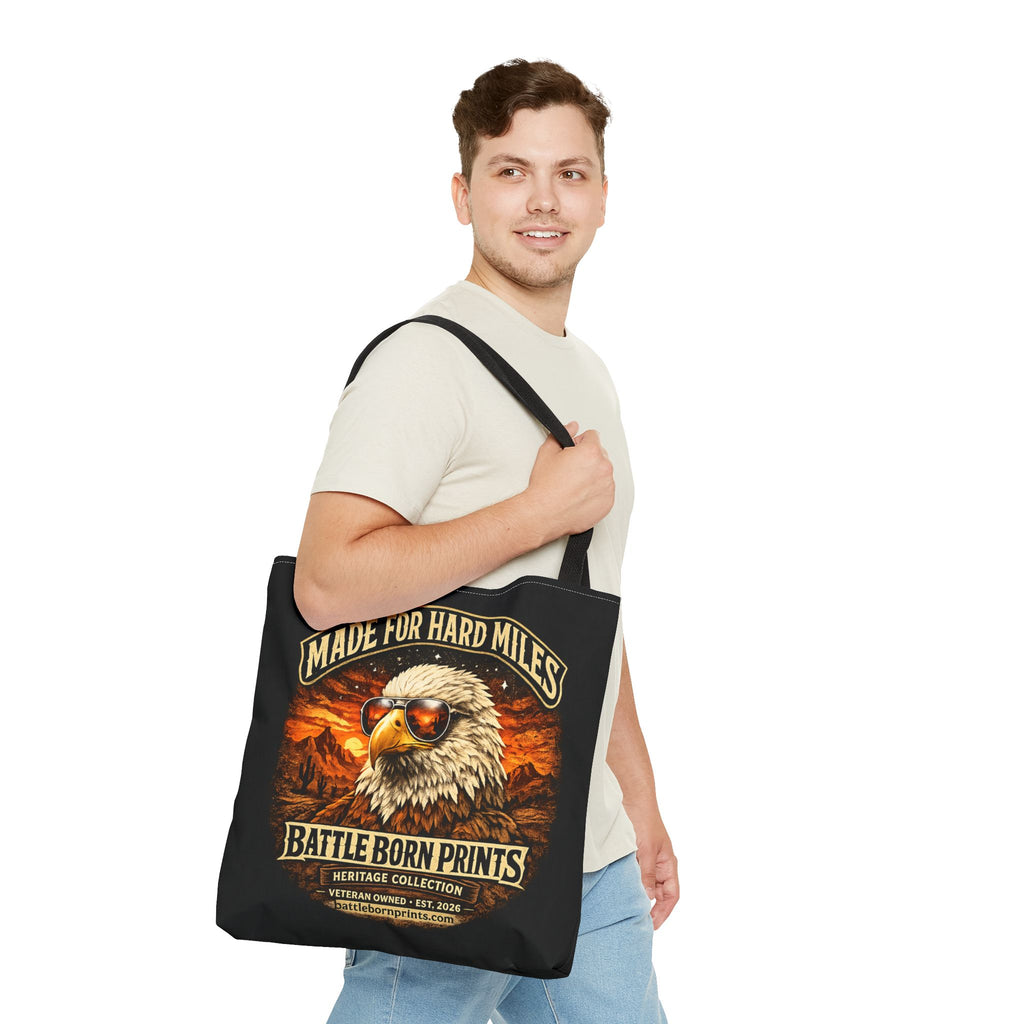 Battle Born Prints Heritage Collection "Made For Hard Miles" Tote Bag