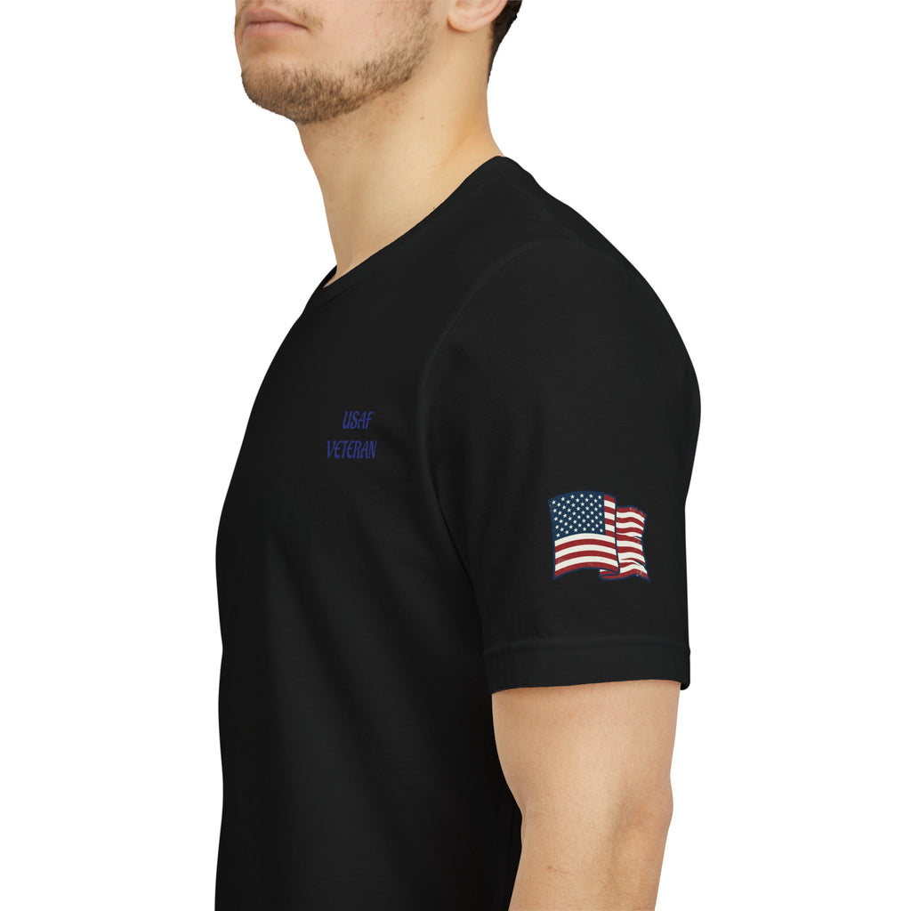 US Air Force Bella+Canvas T-Shirt — Patriotic Veteran Tee ("USAF Veteran")