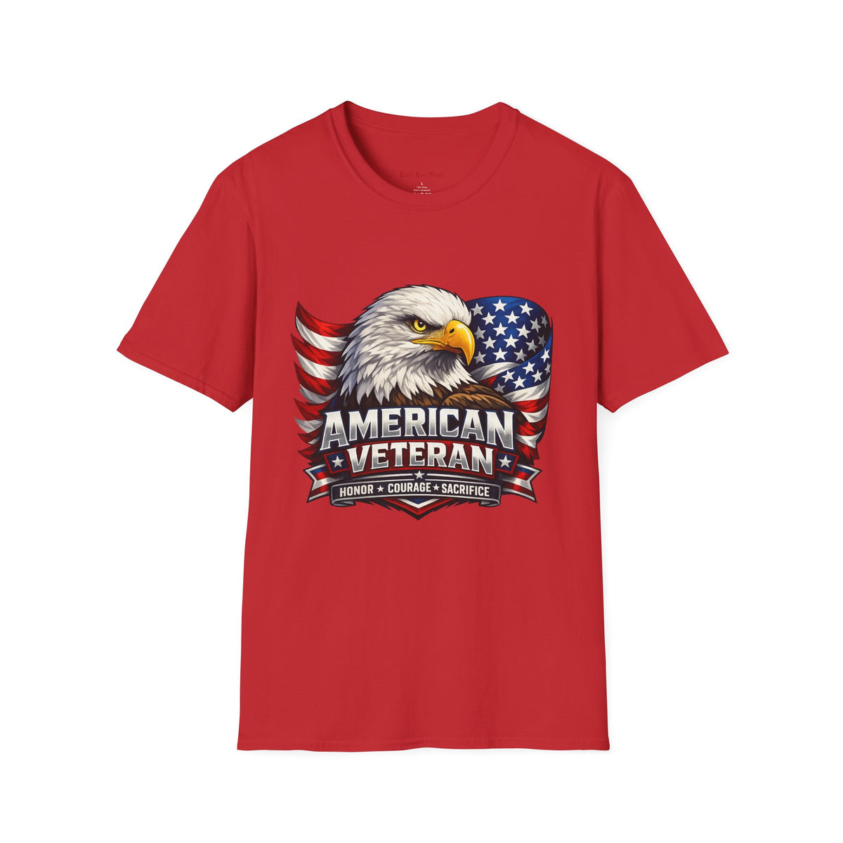 American Veteran Eagle T-Shirt — Patriotic USA Flag Tee