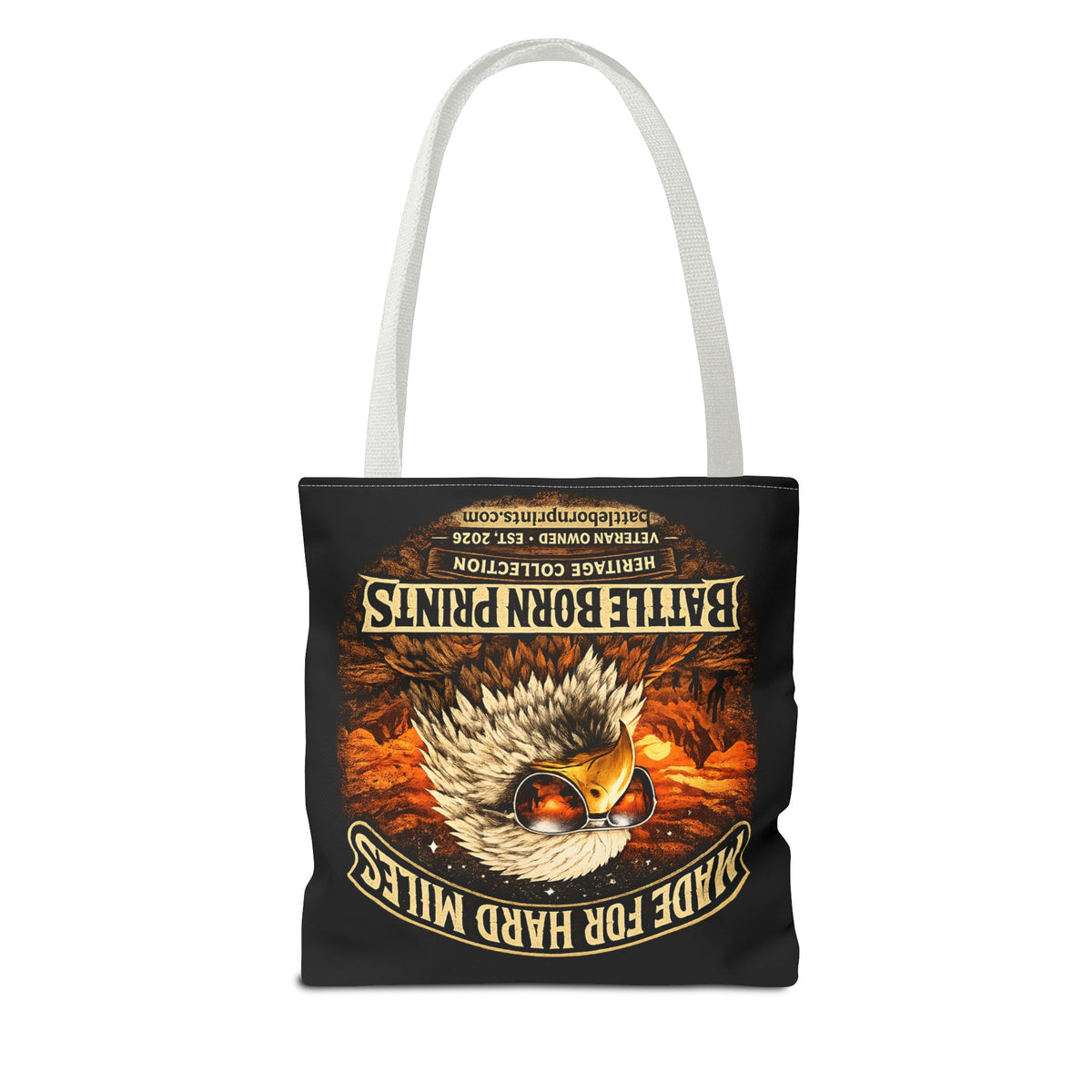 Battle Born Prints Heritage Collection "Made For Hard Miles" Tote Bag