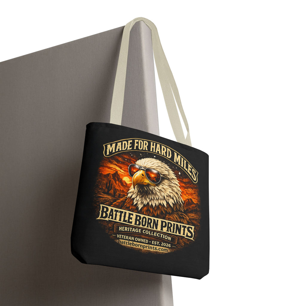 Battle Born Prints Heritage Collection "Made For Hard Miles" Tote Bag
