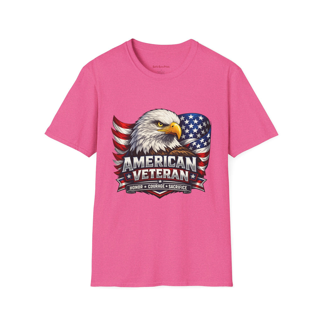 American Veteran Eagle T-Shirt — Patriotic USA Flag Tee