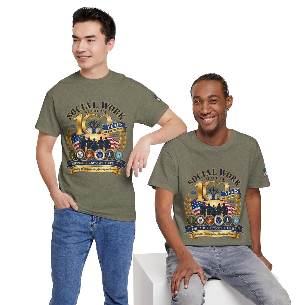 Social Work at the VA 100 Years T-Shirt — Veteran Support Memorial Tee
